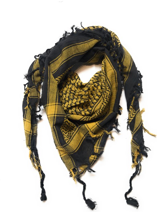 Explore Land Shemagh keffiyeh tactische katoenen woestijnsjaal met franjes voor nek en hoofd voor mannen en vrouwen, Woestijn Camo, one size