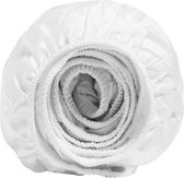 Yumeko Drap housse coton satin blanc 140x200x30
