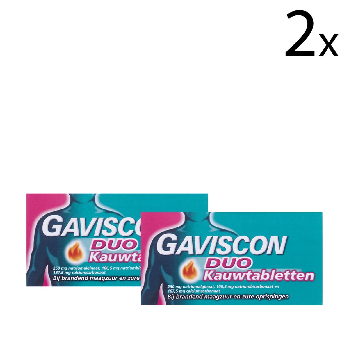 Gaviscon DUO Kauwtabletten 48 stuks x2