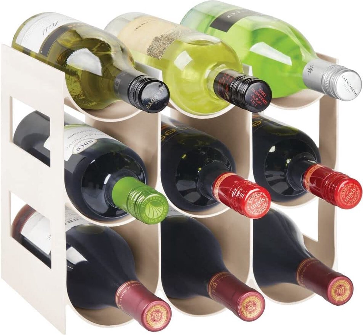mDesign - Porte-bouteilles - porte-bouteilles - bouteilles d'eau / bouteilles  de vin 