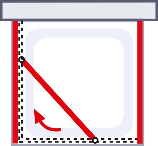 Schulte Juist vierkante douchecabine 90x90x210 wit transparant