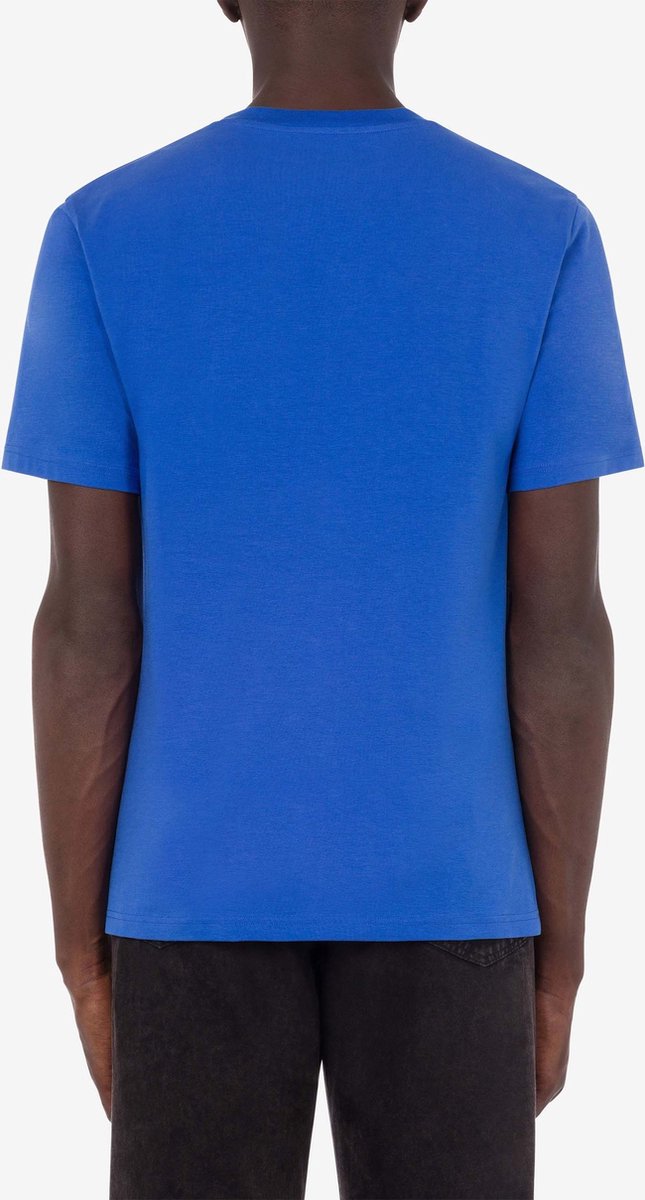 Moschino Dames Logo T-Shirt Blauw maat M