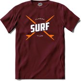 Surf Florida | Surfen - Surfing - Surfboard - T-Shirt - Unisex - Burgundy - Maat XL