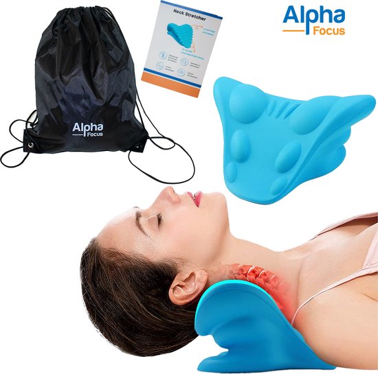 Foto: Alpha focus nekstretcher magnetische therapie massagekussen voor nekpijn nekmassage apparaat nekkussen nek stretcher voor nek en rugklachten 