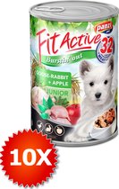 Fit Active - Nourriture pour chiens en conserve - Alimentation humide humide - Junior - Goose et lapin - 10 x 415g