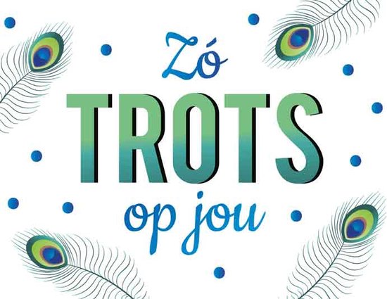 Wenskaart zo trots op jou | bol