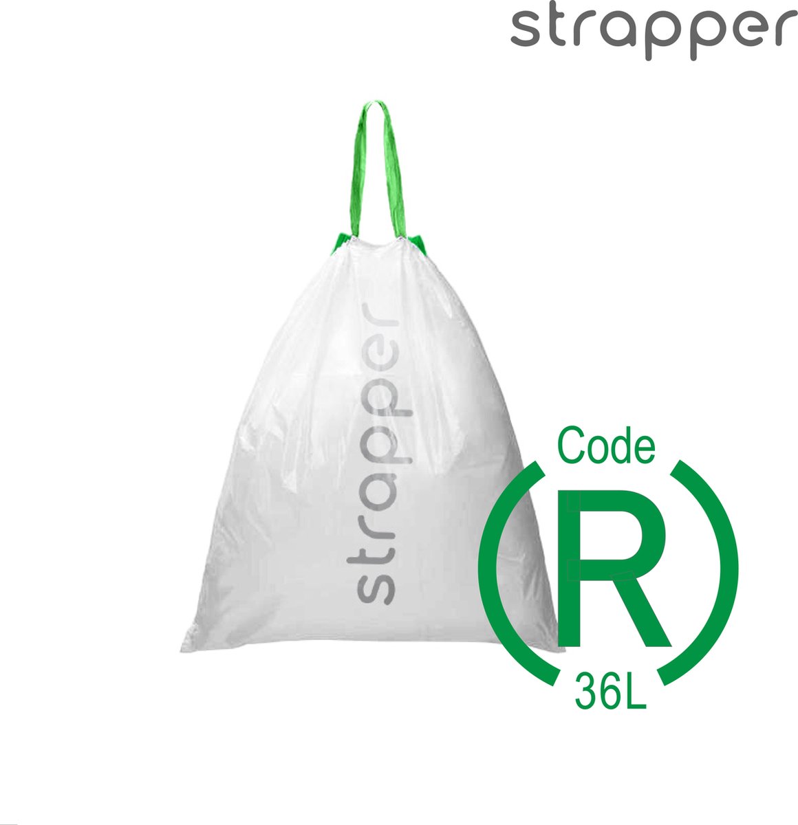 Strapper® Code R 100 Afvalzakken - Geschikt voor Brabantia Afvalbak - 36  liter - 100... | bol.com