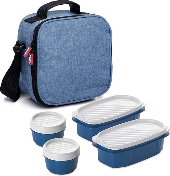Tatay Urban Food Casual Srp Denim Lunchbox Blauw bol