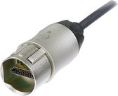 Neutrik HDMI Aansluitkabel HDMI-A stekker, HDMI-A stekker 1.00 m Nikkel NKHDMI-1 Monteerbaar HDMI-kabel
