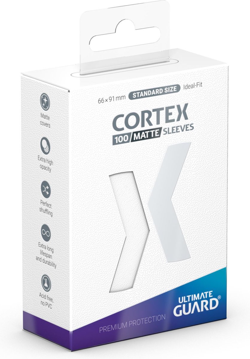Ultimate Guard Cortex Sleeves Matte Standard Size (100) - White