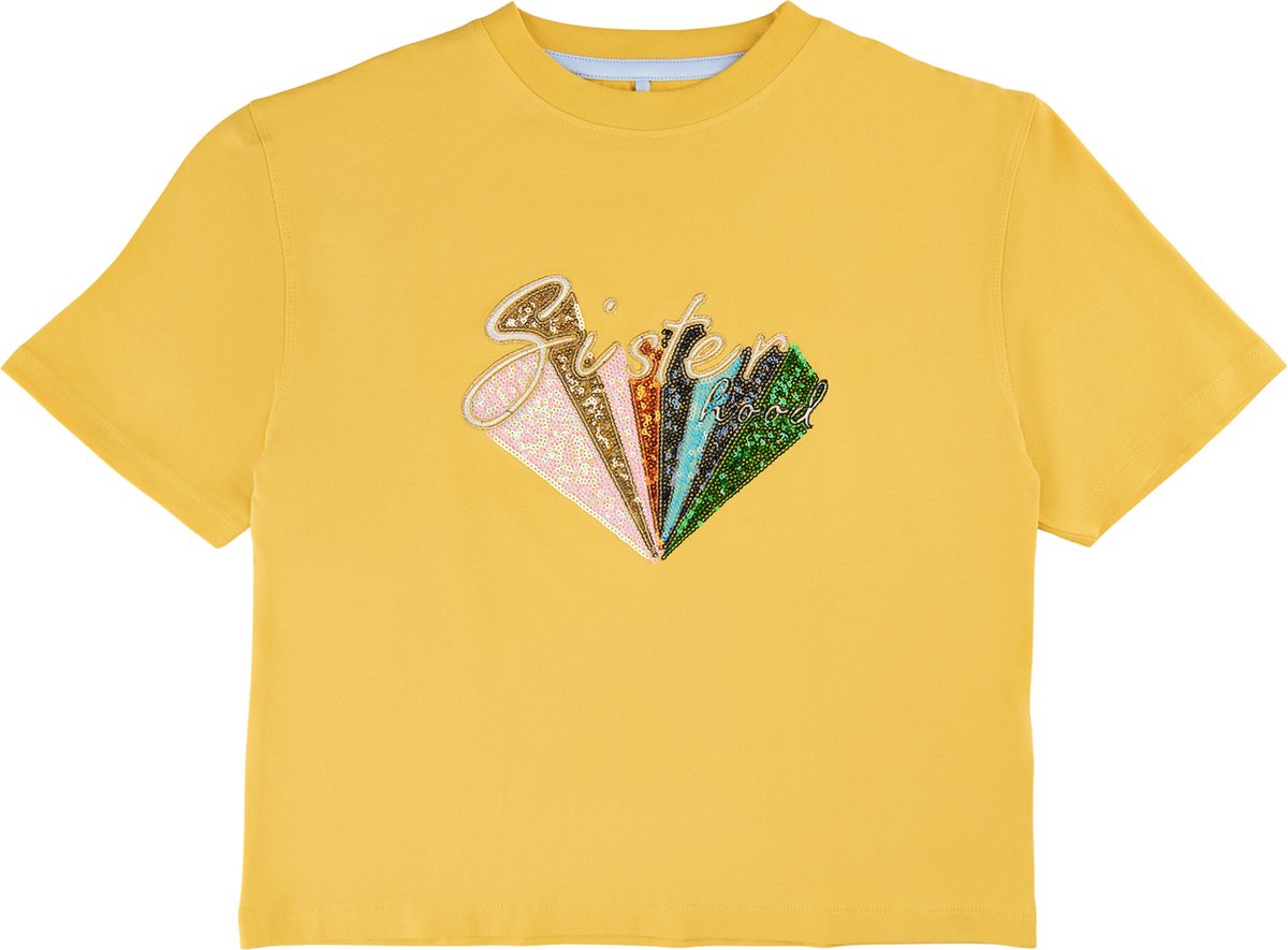 The New t-shirt meisjes - geel - Tnfreja TN4818 - maat 158/164