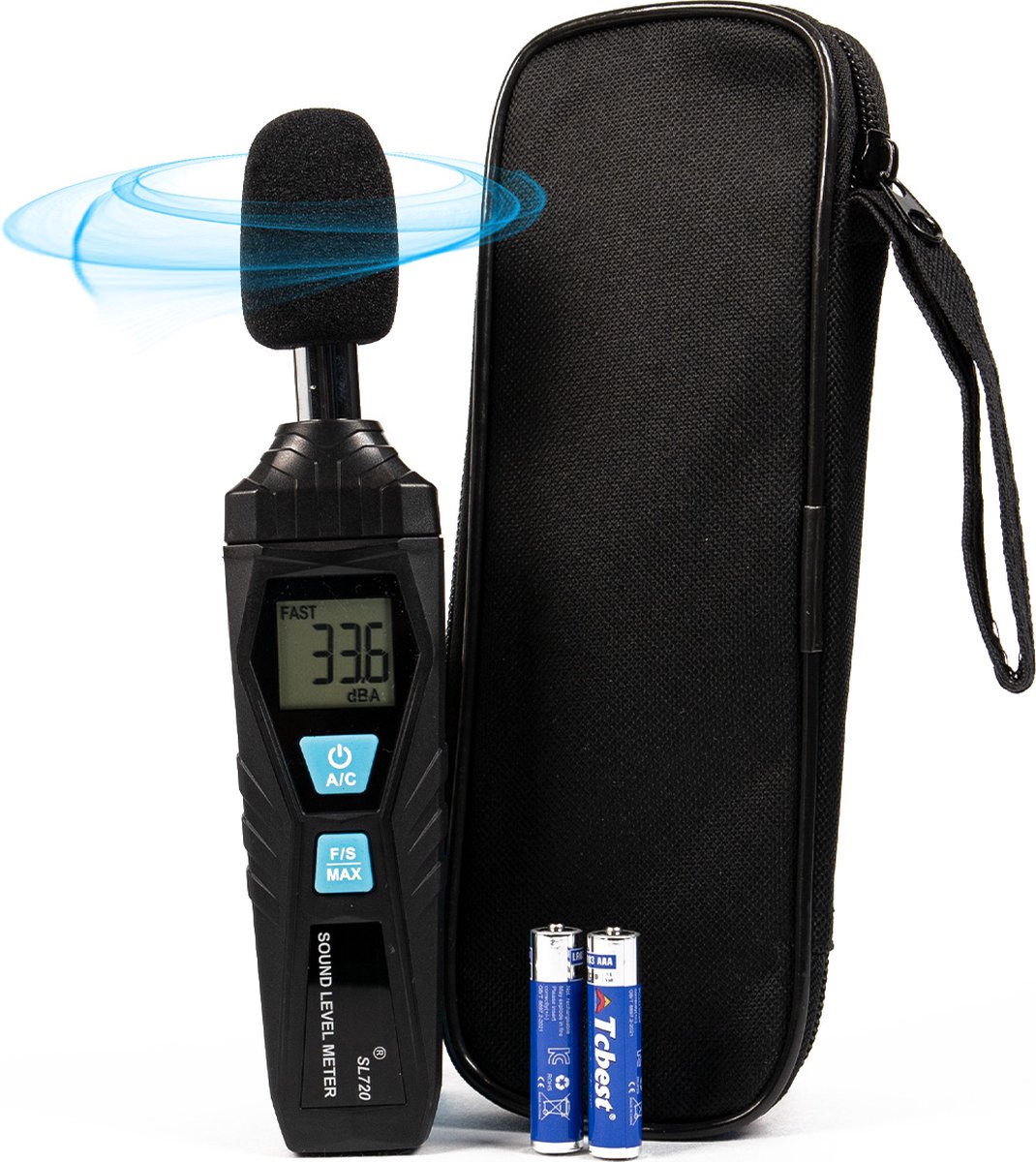 EchoMetric SoundMonitor - Decibel Meter - 30-130 Db – LCD