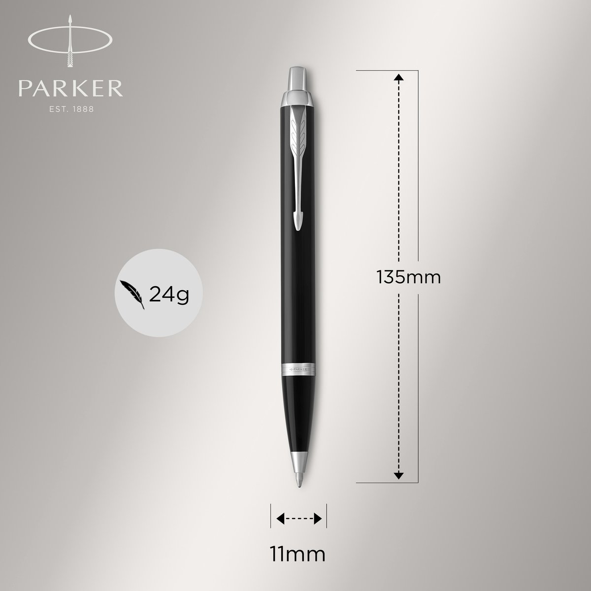 PARKER Stylo roller IM Essentiel, Noir C.T. - Stylo & feutre - LDLC