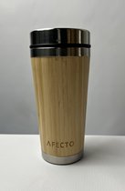 café à emporter tasse bambou | café à emporter | gobelet isolant | réutilisable | contenu 450 ml