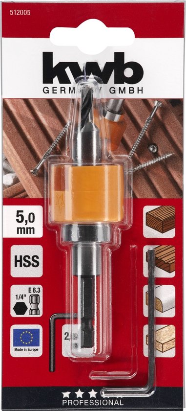 Phantom 12.600 HM-tip spiraalboor, 10 t/m 40 - Phantom