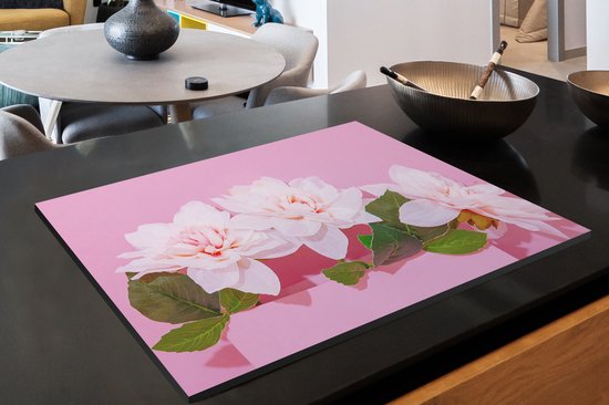KitchenYeah® Inductie beschermer 81.2x52 cm - Bloesem - Zomer - Roze - Kookplaataccessoires - Afdekplaat voor kookplaat - Inductiebeschermer - Inductiemat - Inductieplaat mat