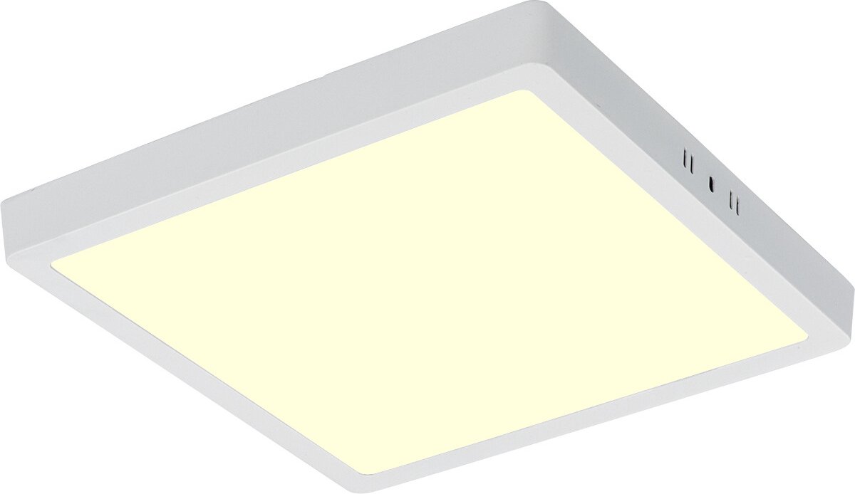 LED Paneel - 30x30 Warm Wit 3000K - 28W Opbouw Vierkant - Mat Wit - Flikkervrij