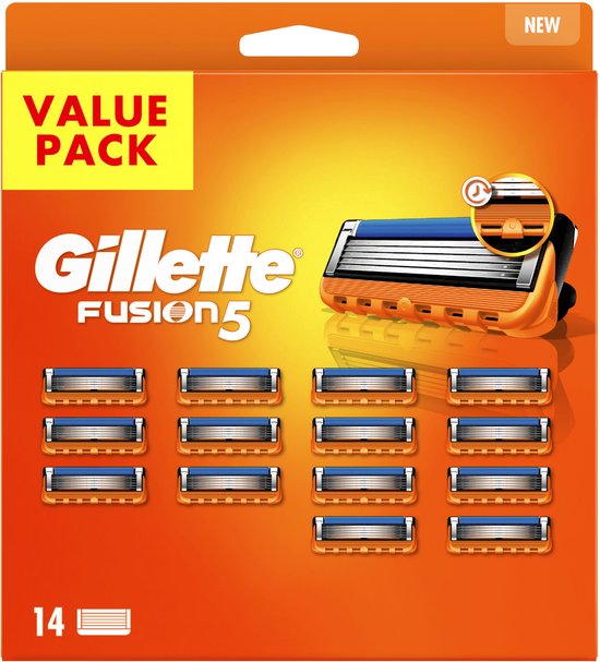 Gillette Fusion5 - Navulmesjes - Voor Mannen - 14 Navulmesjes