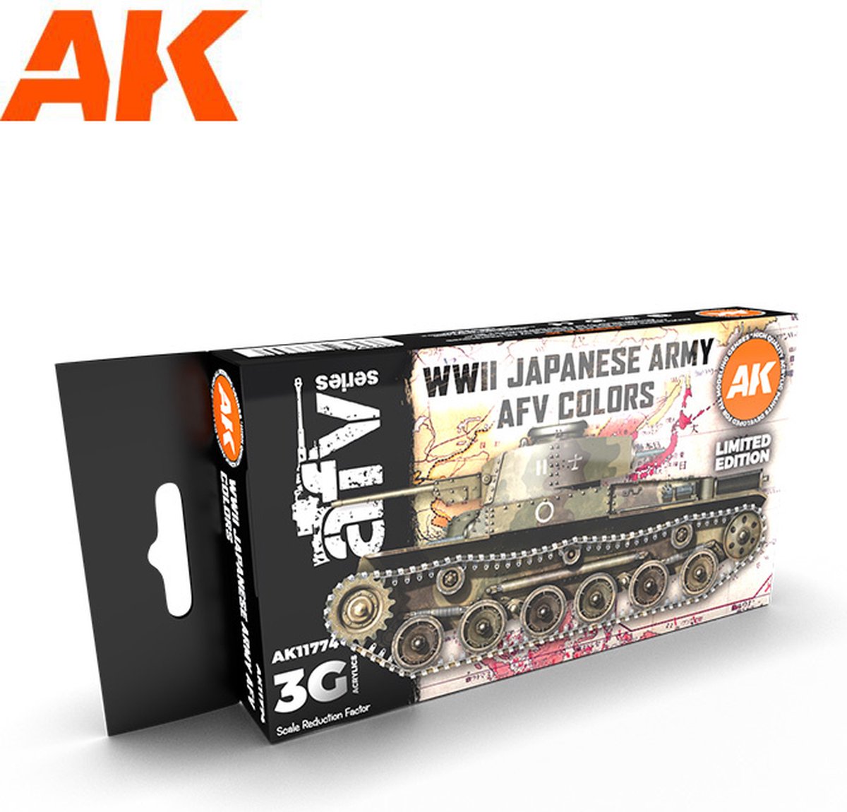 WWII Japanese Army AFV Colors SET 3G - AK-Interactive - AK-11774