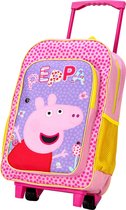 PEPPA PIG Trolley Rugzak Vakantie School Tas Logeren 6-12 Jaar