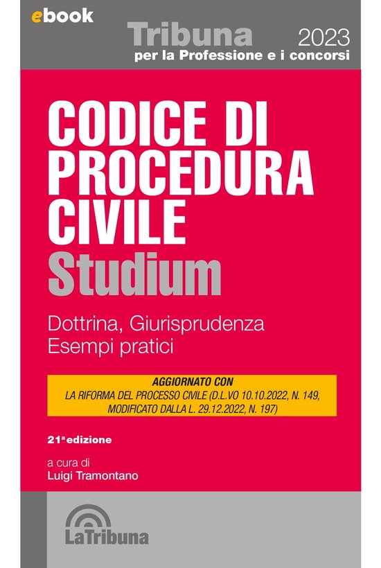 Codice di procedura civile studium (ebook), Luigi Tramontano