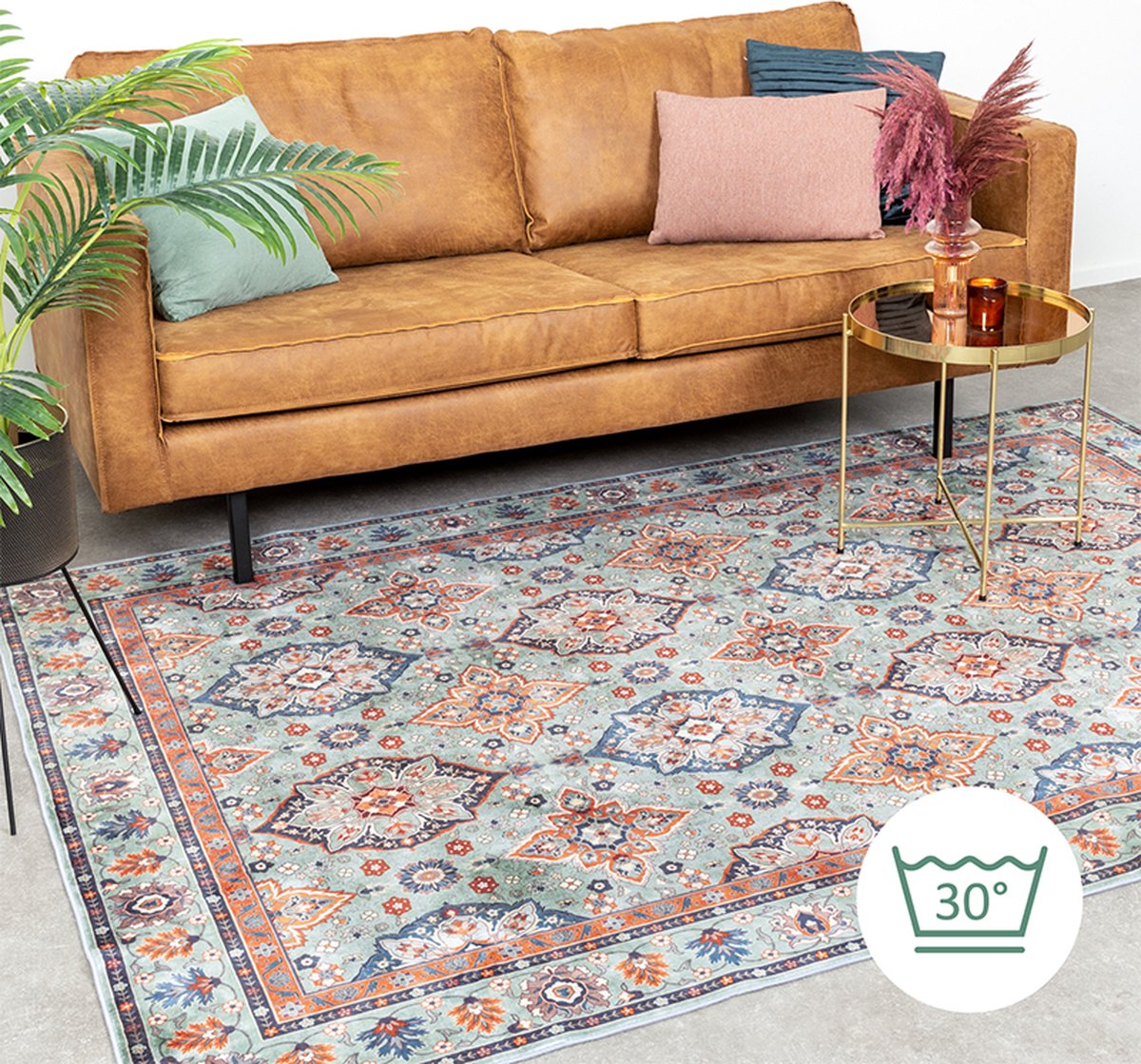 FRAAI Vintage vloerkleed - Imagine Oriental Groen | Rijk - 200x290cm