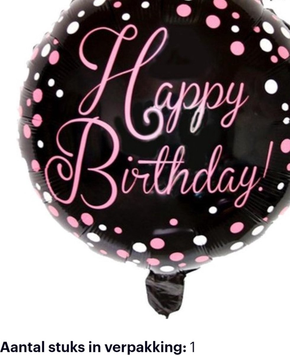 Happy anniversaire points Pink * Snoes * Ballon rond en aluminium * joyeux  * fille *