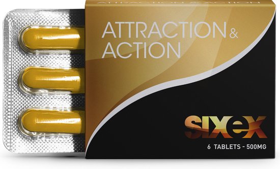 Sixex erectiepillen - Natuurlijke Viagra pillen voor mannen - Libido verhogende erectiepil man - Natuurlijk – Vervanger voor Kamagra - 6 stuks - Goud