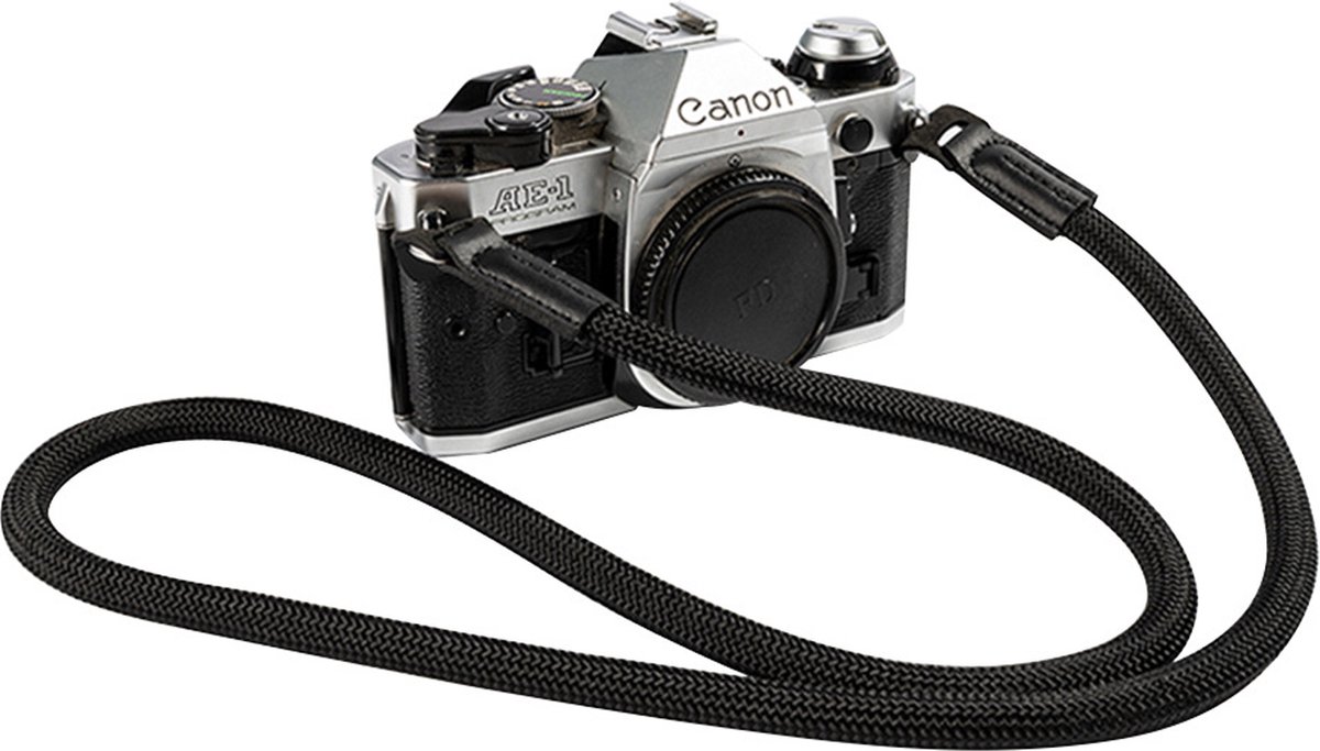 Somstyle Camerariem Vintage Voor Systeem Camera en Compact Camera - Geschikt voor Canon, Nikon , Sony etc. - Universele Schouder Riem - Zwart