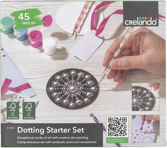 Crelando – Dotting Starter Set - Complete set - Teken sjablonen - 45 Delig - crelando