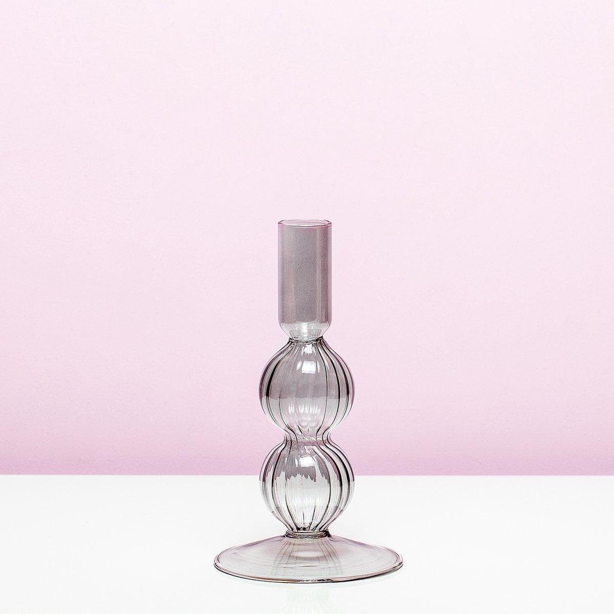 PresentTime Swirl Bubbles Kandelaar - Medium/zwart