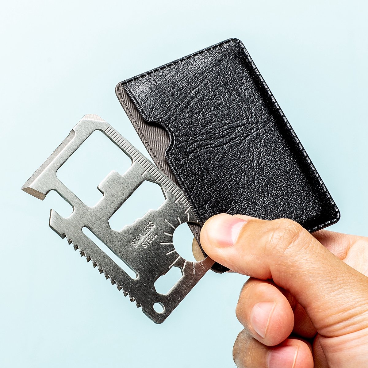 Nutcrackers Creditcard Multitool - 11 functies - roestvrij staal - voor portemonnee
