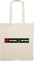 Nee Rotterdam JA Amsterdam | 020 | canvas | canvastas | Tas | Bedrukt