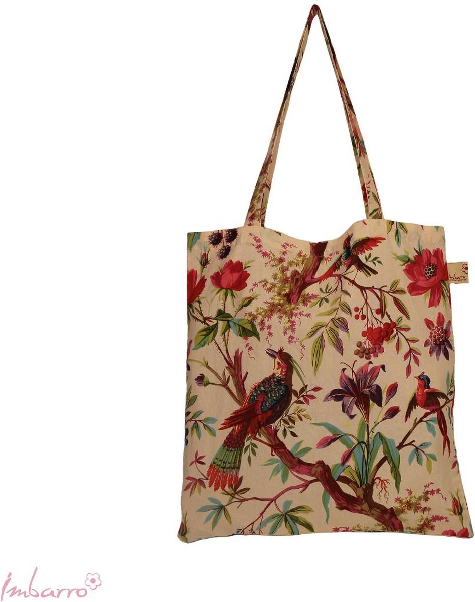 Imbarro Easybag - Vouwtasje - Paradise Roze - Shopper - Katoen
