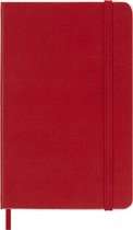 Agenda 12 mois Moleskine - 2024 - Semainier - Poche - Couverture rigide - Rouge