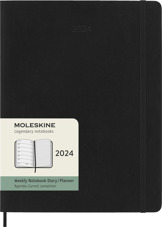MGPcards - Agenda 2024 - A4 (30,5x21,5 cm) - Foliedruk - Week op 2 pagina's  - Ruime