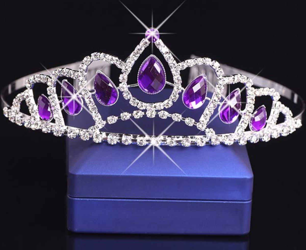 Mini Diadème de Princesse avec Pinces à Cheveux, Petite Couronne Mini Diadème de Princesse avec Pinces à Cheveux, Petite Couronne
