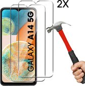 Samsung Galaxy A14 5G Screenprotector 2X - Tempered Glass - Anti Shock screen protector - 2PACK voordeelpack - EPICMOBILE