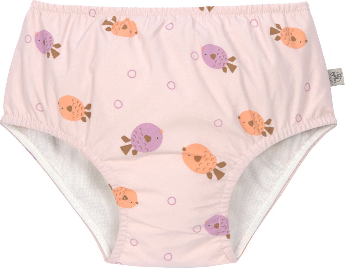 Lässig Zwembroekje met luier Splash & Fun Fish light pink, 07-12 mnd. Maat 74/80