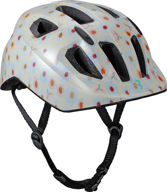 BBB Cycling Hero Kinderhelm Fiets - Fietshelm Kinderen - Sporthelm Kind - Summer Daisy - Maat S - BHE-172