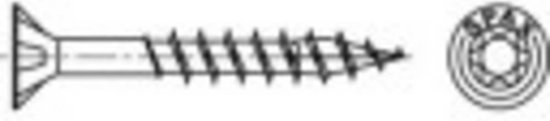 SPAX R 88091 Senkkopf/T-STAR TG 191010400603 Vis à bois 4 mm 60 mm Torx, 6 pans intérieurs ronds acier étamé par galvan