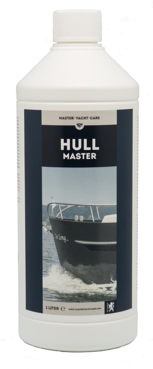 HullMaster - Master Yacht Care - Romp en Waterlijn schoonmaakmiddel- Vet & Klak aanslag verwijderaar - Roest verwijderaar - Kopergroen en zeeprest verwijderaar - Buitenboordmotoren reiniger - waterlijn reiniger - schoonmaakmiddelen boot