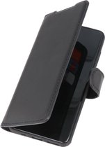 Coque pour iPhone 14 Plus en cuir véritable Galata - BookCase - Zwart