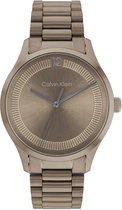 Calvin Klein CK25200228 Iconic Unisex Horloge - Mineraalglas - Staal - Groen - 40 mm breed - Quartz - Vouw/Vlindersluiting - 3 ATM (spatwater)