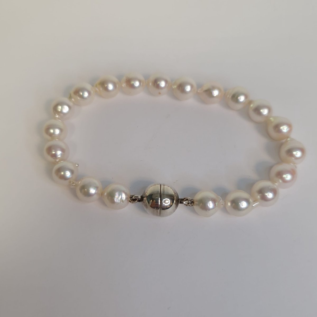 Bracelet de perles - perle d'Akoya - perles véritables - dames/hommes -  fermeture... | bol.com