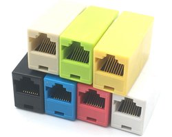 10-pack - UTP Koppelstuk - Wit - Koppelstuk internetkabel - Ethernet Connector - Netwerk LAN verlengstuk - Vergulden aansluitingen - Internet koppelstuk - Verlengstuk coupler - UTP kabel - Koppelstuk - LAN koppelstuk - RJ45 CAT6 - Ethernet coupler