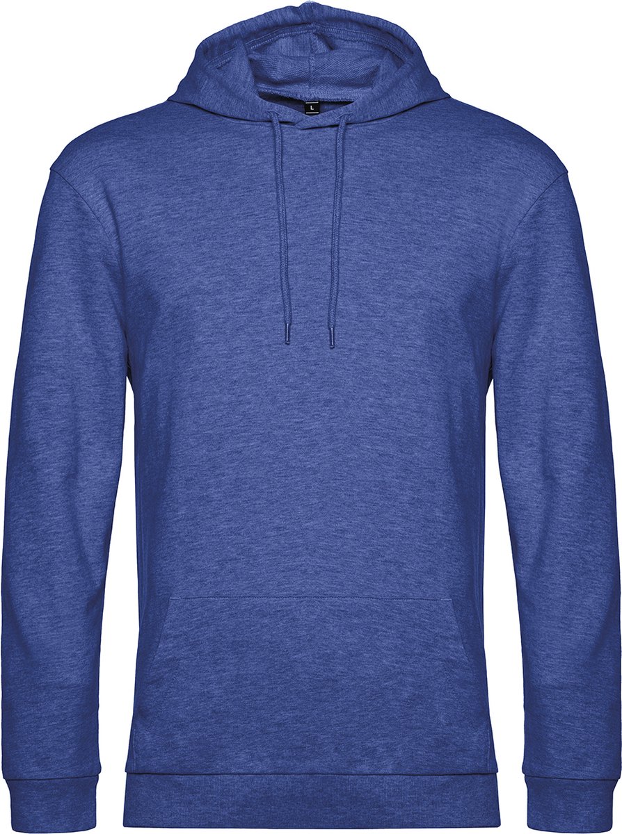 B&C Hoodie French Terry B&C Collectie maat L Heather Kobaltblauw