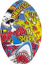 Yello 30" planche de skimboard en bois requins - Pour les enfants ; plaisir de surfer sans fin