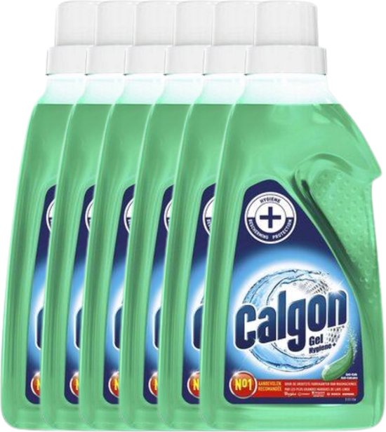 Calgon Hygiene+ Gel - Wasmachinereiniger & Ontkalker voor de wasmachine - 6 x 1,5L - Voordeelverpakking