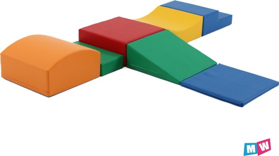 Ensemble de blocs de mousse soft play Iglu - couleurs primaires 7 pièces